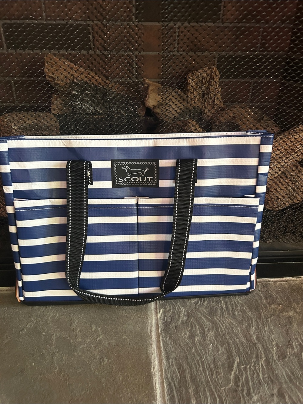 NWOT Scout Navy and White Striped Everyday Tote